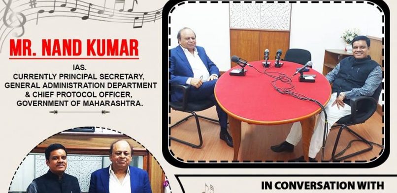 #IBG President Mr. Vikash Mittersain in conversation with Mr. Nand Kumar, IAS, Currently Principal Secretary, General Administration Department & Chief Protocol Officer, Govt. of Maharashtra