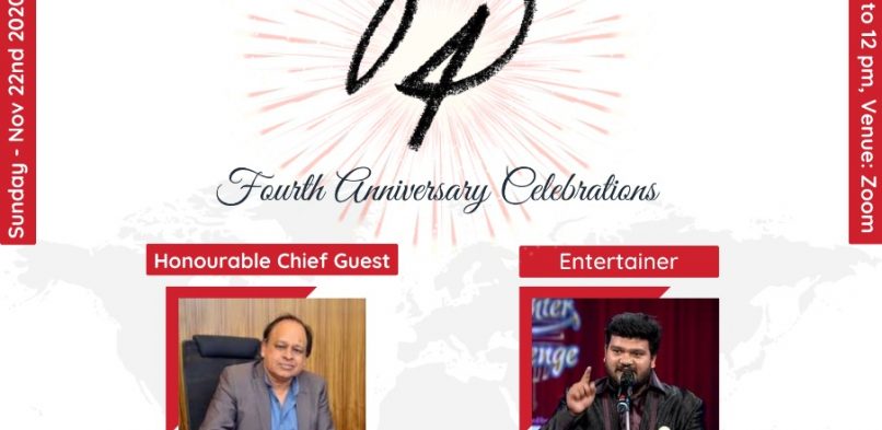 Mr. Vikash Mittersain, invited as a Chief Guest, for BNI BEACON- 4th ANNIVERSARY CELEBRATION on 22.11.2020